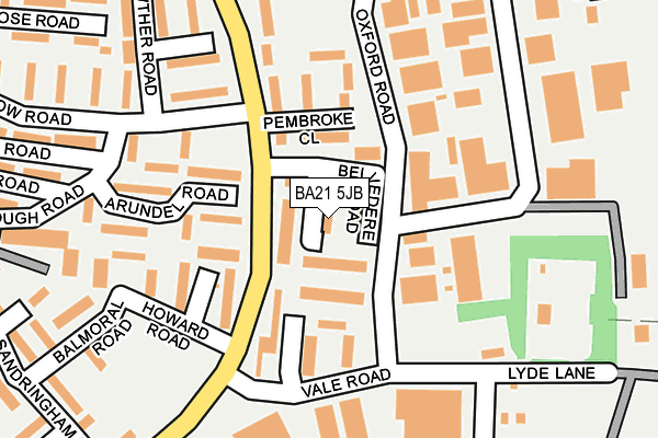 BA21 5JB map - OS OpenMap – Local (Ordnance Survey)