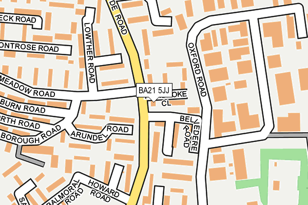 BA21 5JJ map - OS OpenMap – Local (Ordnance Survey)