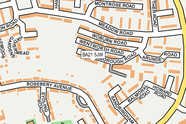 BA21 5JW map - OS OpenMap – Local (Ordnance Survey)