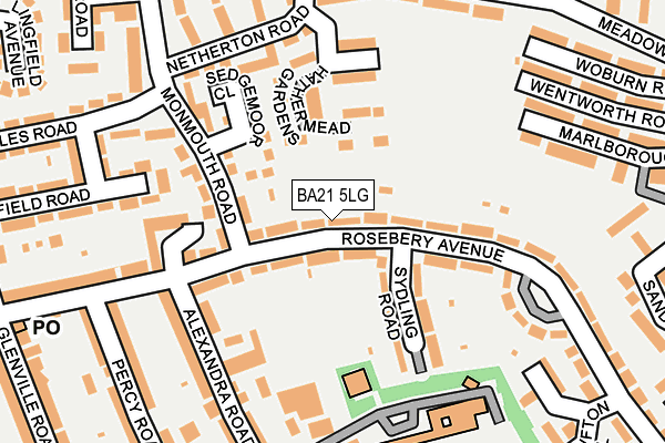 BA21 5LG map - OS OpenMap – Local (Ordnance Survey)