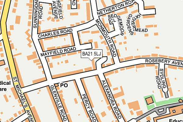 BA21 5LJ map - OS OpenMap – Local (Ordnance Survey)