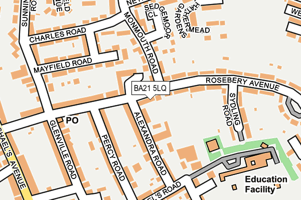 BA21 5LQ map - OS OpenMap – Local (Ordnance Survey)