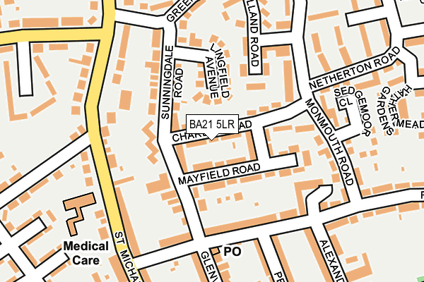 BA21 5LR map - OS OpenMap – Local (Ordnance Survey)