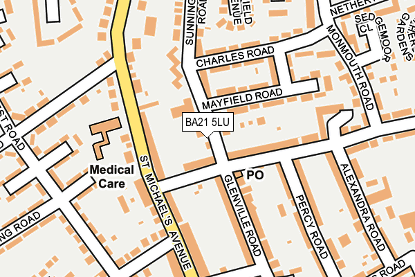BA21 5LU map - OS OpenMap – Local (Ordnance Survey)