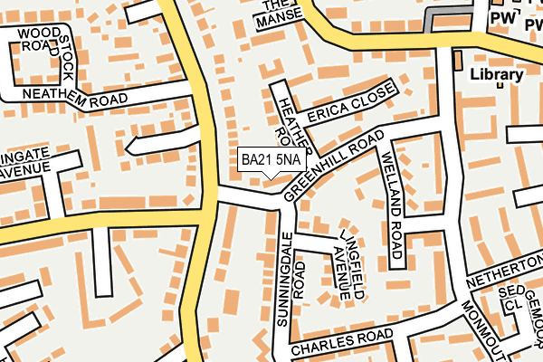 BA21 5NA map - OS OpenMap – Local (Ordnance Survey)