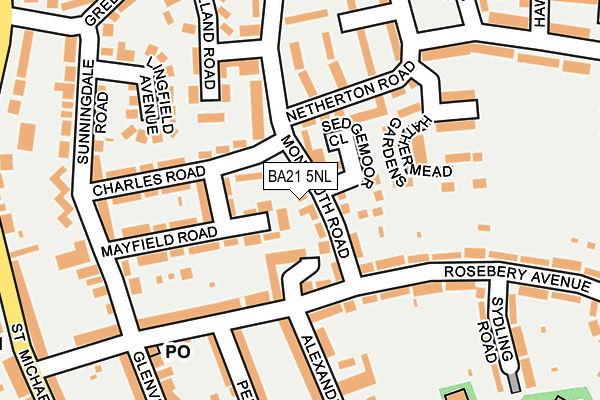 BA21 5NL map - OS OpenMap – Local (Ordnance Survey)
