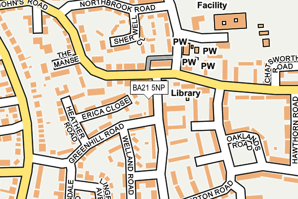 BA21 5NP map - OS OpenMap – Local (Ordnance Survey)