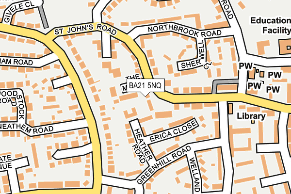 BA21 5NQ map - OS OpenMap – Local (Ordnance Survey)
