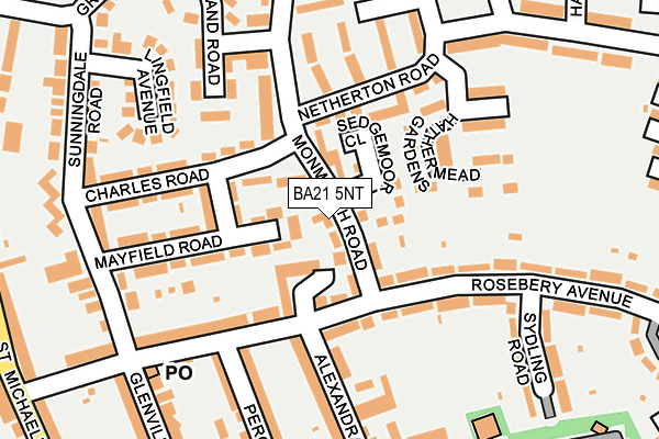 BA21 5NT map - OS OpenMap – Local (Ordnance Survey)