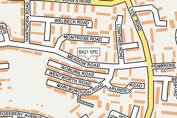 BA21 5PD map - OS OpenMap – Local (Ordnance Survey)