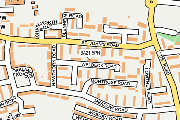 BA21 5PH map - OS OpenMap – Local (Ordnance Survey)