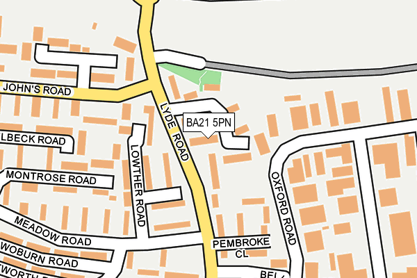 BA21 5PN map - OS OpenMap – Local (Ordnance Survey)