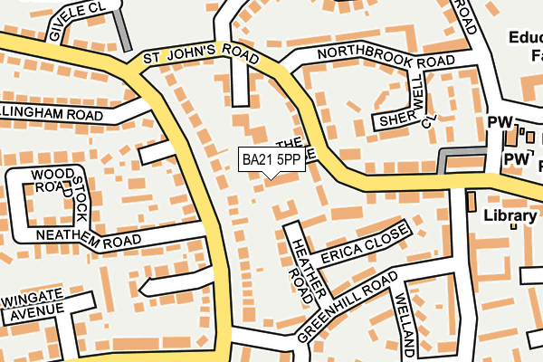 BA21 5PP map - OS OpenMap – Local (Ordnance Survey)