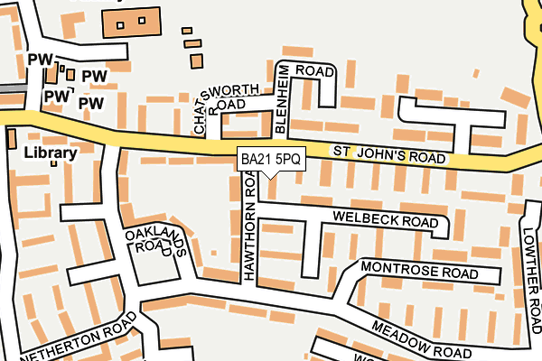 BA21 5PQ map - OS OpenMap – Local (Ordnance Survey)