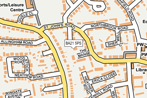 BA21 5PS map - OS OpenMap – Local (Ordnance Survey)