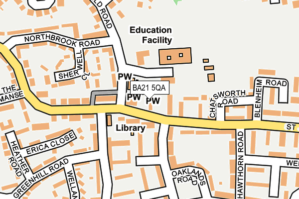 BA21 5QA map - OS OpenMap – Local (Ordnance Survey)