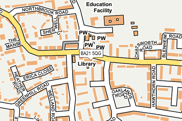 BA21 5QG map - OS OpenMap – Local (Ordnance Survey)