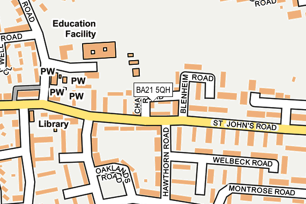 BA21 5QH map - OS OpenMap – Local (Ordnance Survey)