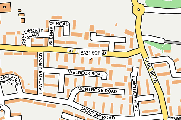 BA21 5QP map - OS OpenMap – Local (Ordnance Survey)