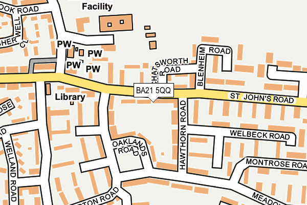 BA21 5QQ map - OS OpenMap – Local (Ordnance Survey)