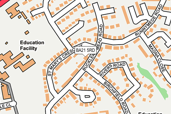 BA21 5RD map - OS OpenMap – Local (Ordnance Survey)
