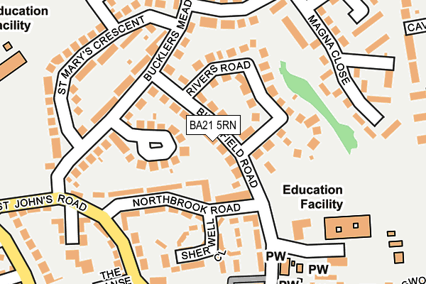 BA21 5RN map - OS OpenMap – Local (Ordnance Survey)