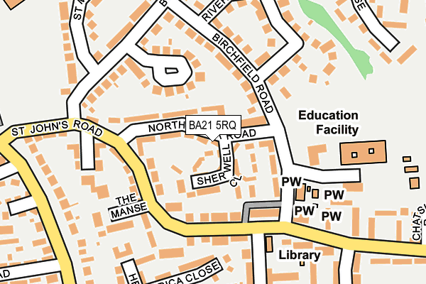 BA21 5RQ map - OS OpenMap – Local (Ordnance Survey)