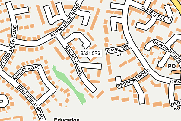 BA21 5RS map - OS OpenMap – Local (Ordnance Survey)