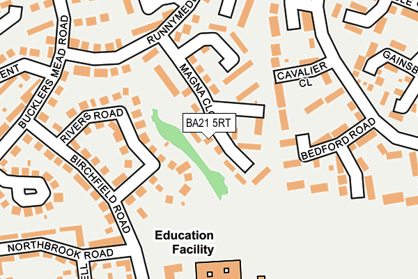 BA21 5RT map - OS OpenMap – Local (Ordnance Survey)