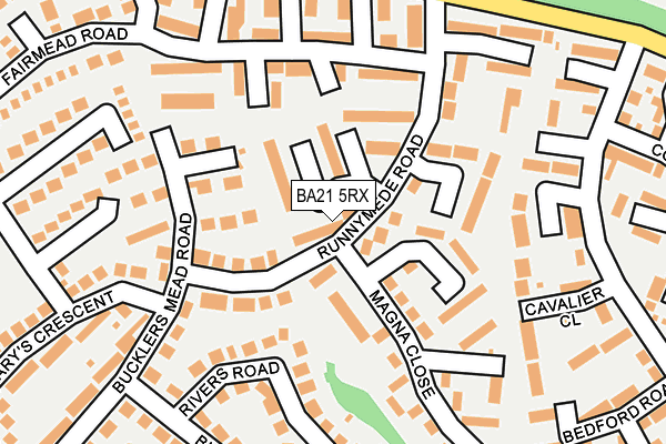 BA21 5RX map - OS OpenMap – Local (Ordnance Survey)