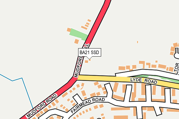 BA21 5SD map - OS OpenMap – Local (Ordnance Survey)