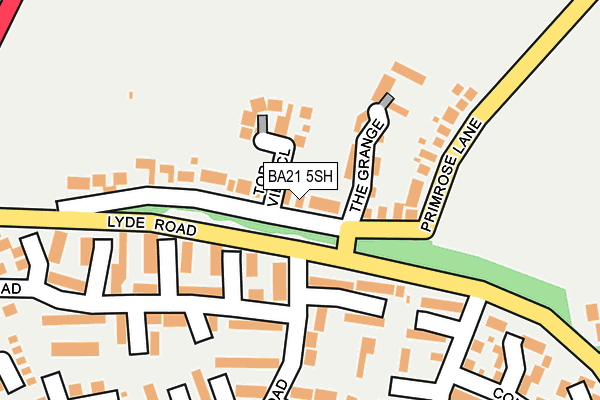 BA21 5SH map - OS OpenMap – Local (Ordnance Survey)