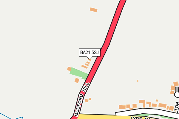 BA21 5SJ map - OS OpenMap – Local (Ordnance Survey)