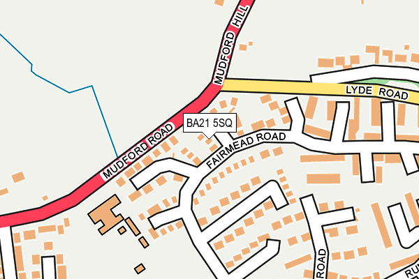 BA21 5SQ map - OS OpenMap – Local (Ordnance Survey)