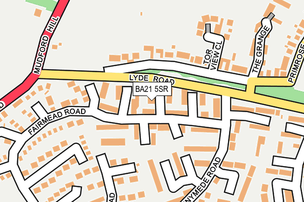 BA21 5SR map - OS OpenMap – Local (Ordnance Survey)