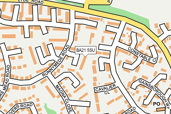 BA21 5SU map - OS OpenMap – Local (Ordnance Survey)