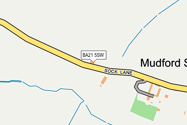 BA21 5SW map - OS OpenMap – Local (Ordnance Survey)