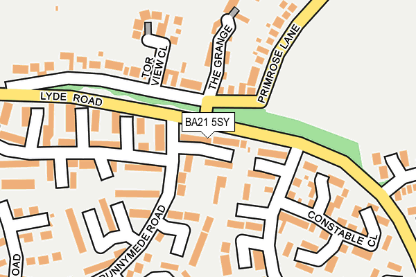 BA21 5SY map - OS OpenMap – Local (Ordnance Survey)