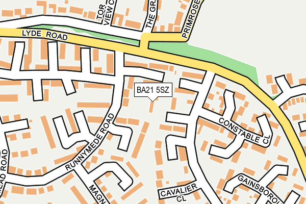 BA21 5SZ map - OS OpenMap – Local (Ordnance Survey)