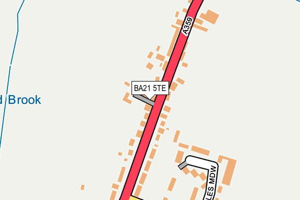 BA21 5TE map - OS OpenMap – Local (Ordnance Survey)