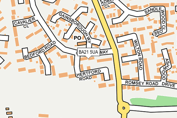 BA21 5UA map - OS OpenMap – Local (Ordnance Survey)