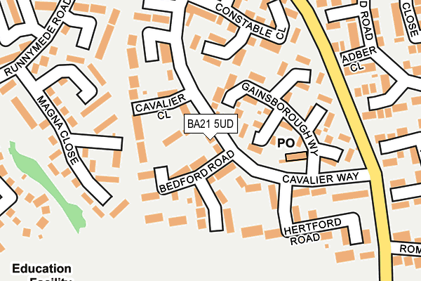 BA21 5UD map - OS OpenMap – Local (Ordnance Survey)