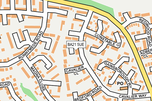 BA21 5UE map - OS OpenMap – Local (Ordnance Survey)