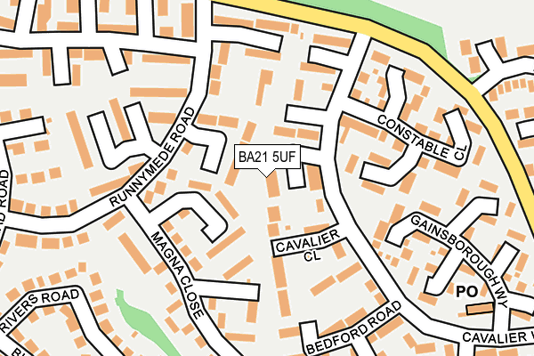 BA21 5UF map - OS OpenMap – Local (Ordnance Survey)
