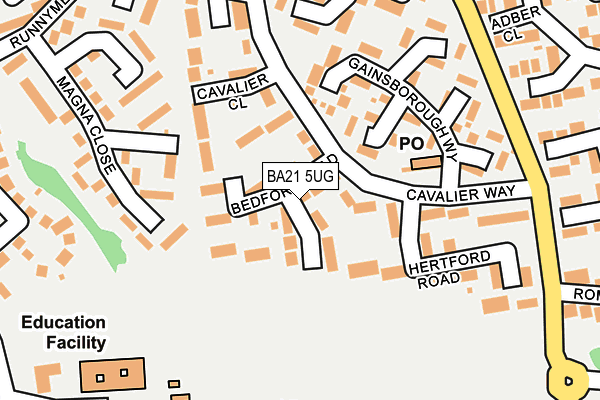 BA21 5UG map - OS OpenMap – Local (Ordnance Survey)