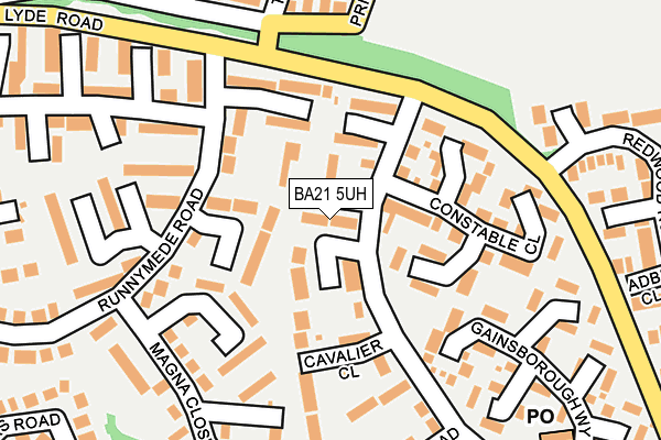 BA21 5UH map - OS OpenMap – Local (Ordnance Survey)