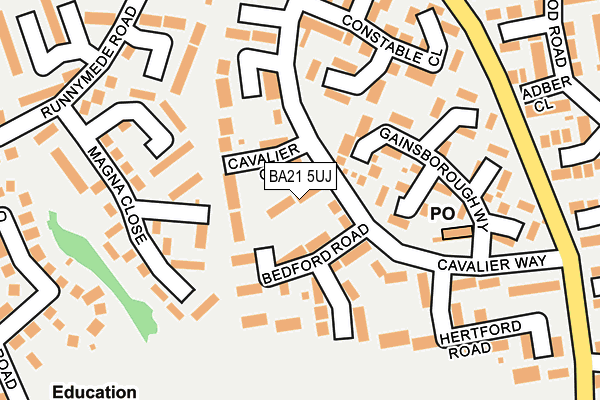 BA21 5UJ map - OS OpenMap – Local (Ordnance Survey)