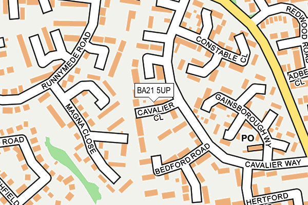 BA21 5UP map - OS OpenMap – Local (Ordnance Survey)