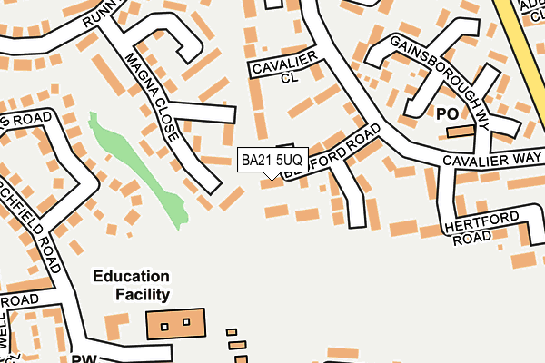 BA21 5UQ map - OS OpenMap – Local (Ordnance Survey)