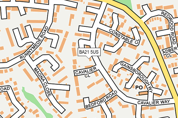 BA21 5US map - OS OpenMap – Local (Ordnance Survey)